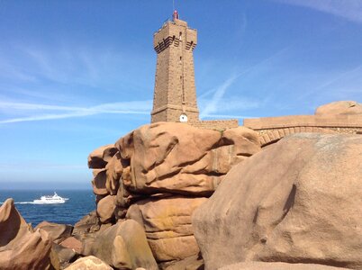 Lighthouse ship brittany