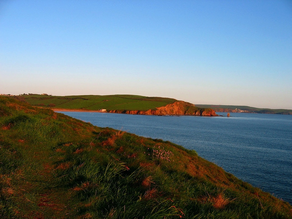 Evening beach devon