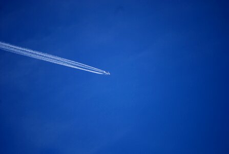Flying travel blue