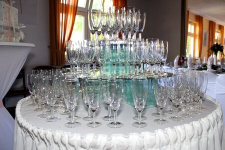 Champagne glass abstract