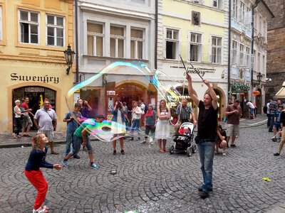 Downtown prague fascinating photo