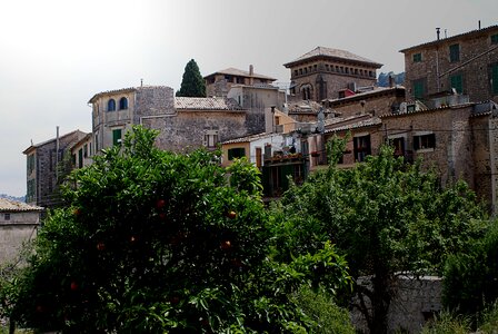 Mediterranean village italy photo