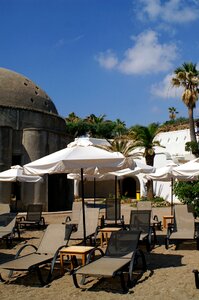 Kallithea parasol sun lounger photo