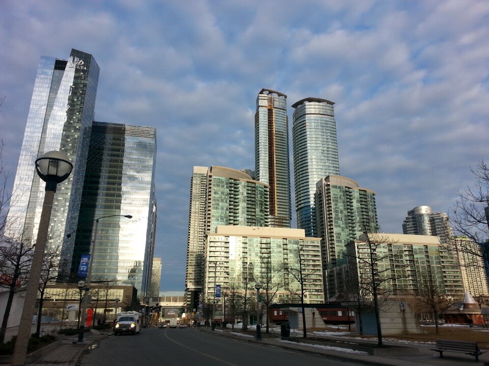 High sky modern architecture