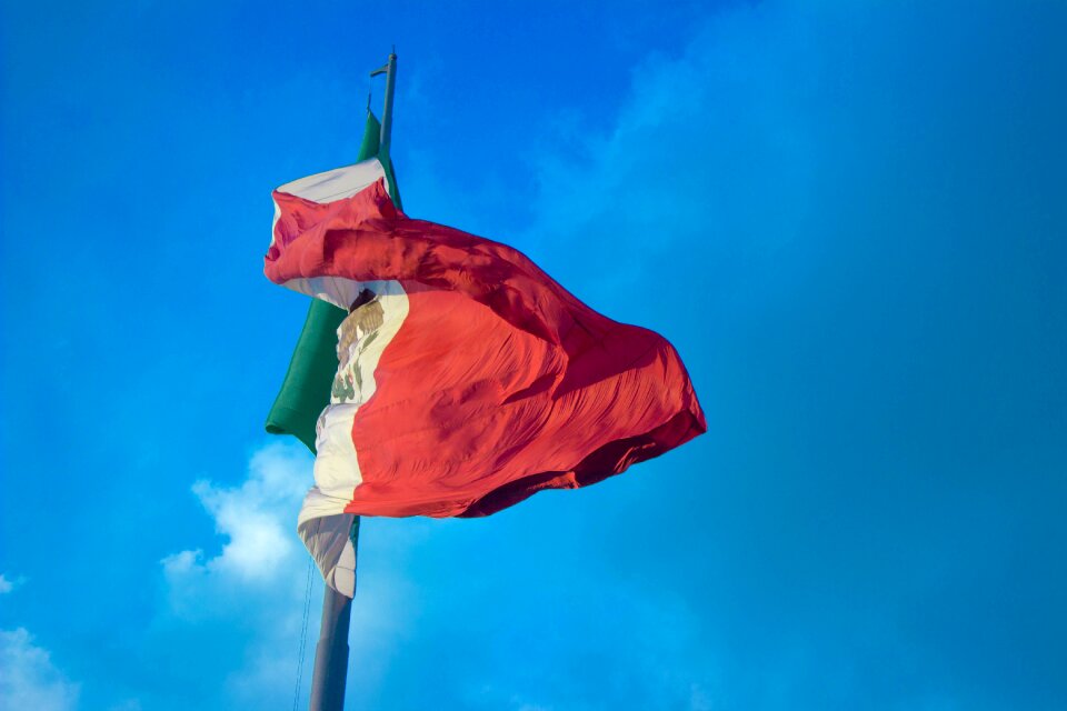 Flag of mexico sky mexican flag