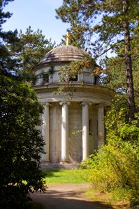 Southern cemetery mausoleum columnar
