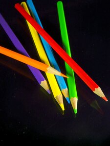 Crayons color wooden pegs