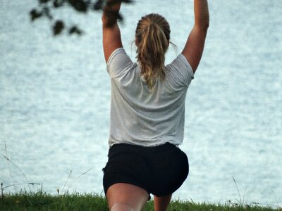 Bless you pilates outdoors photo