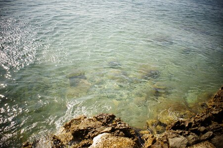 Sea steinig bay photo