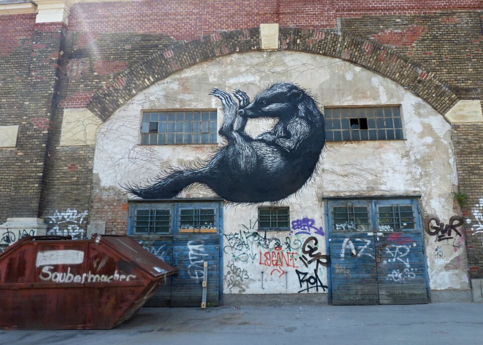 Graffiti modern art architecture