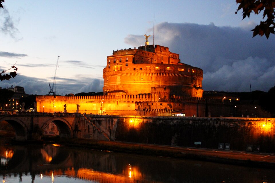 Roman night view the vatican