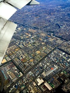 City bird view tokyo