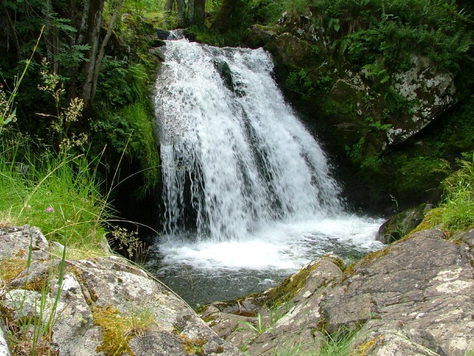 River cascade nature photo