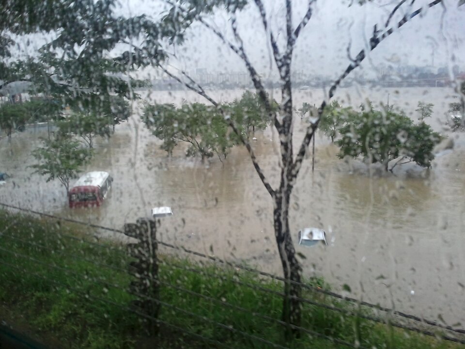 Flooding hangang park non