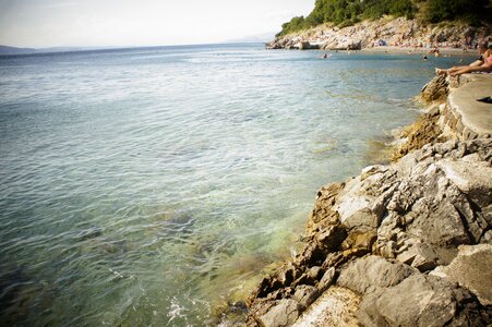Sea steinig bay photo