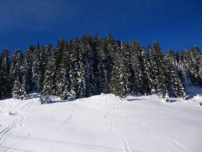 Mountain winter landscape photo