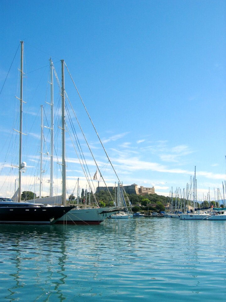 Port sailing boat sea