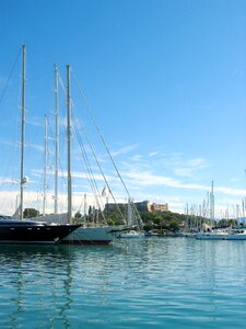 Port sailing boat sea photo