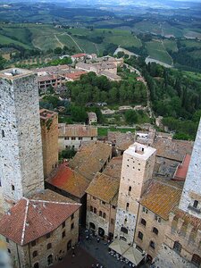 Towers san gimignano historic center