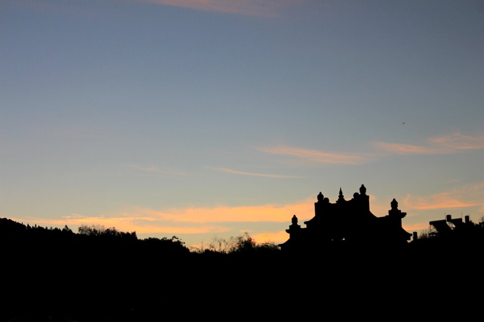Silhouette in yunnan province china wind