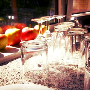 Drying apples window photo