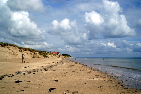 Sky clouds beach