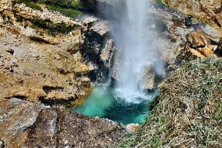 Nature waterfall mountains
