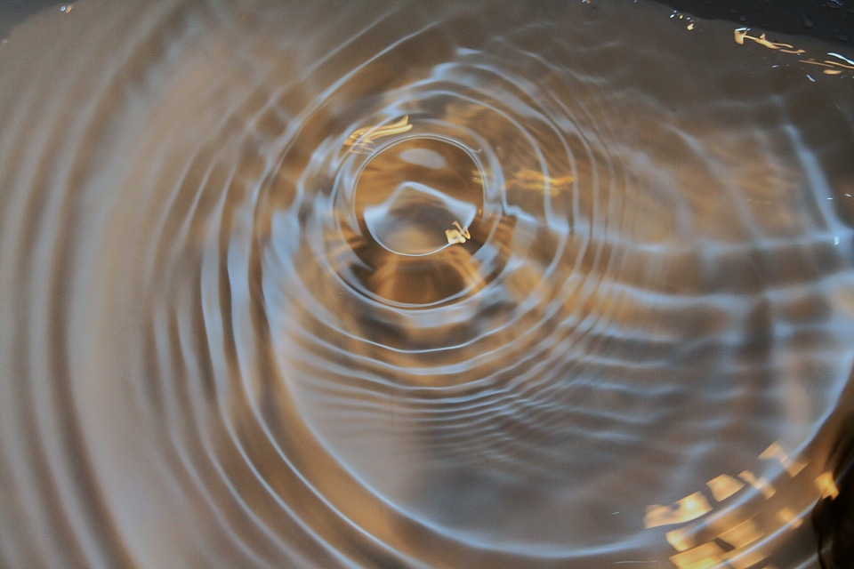 Liquid rain reflection
