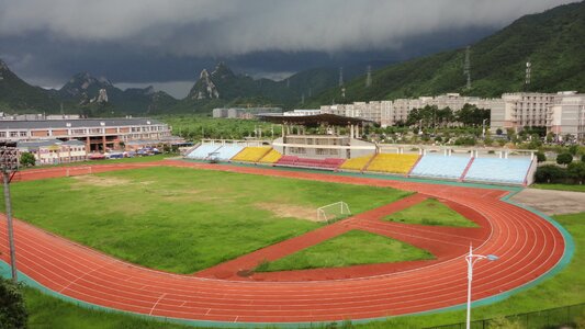 Campus athletic field guilin