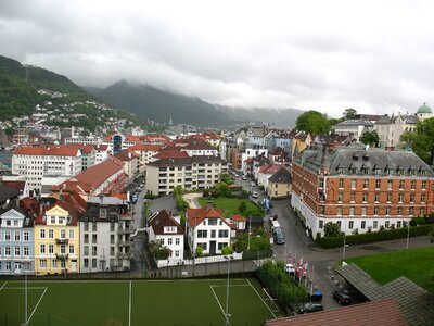 View soccer field parking photo