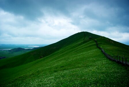 Cloudy day dark clouds trail