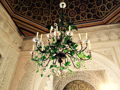Crown chandelier light blanket