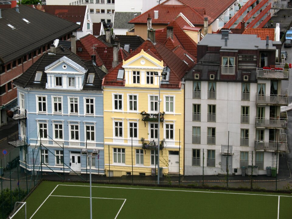 View soccer field parking