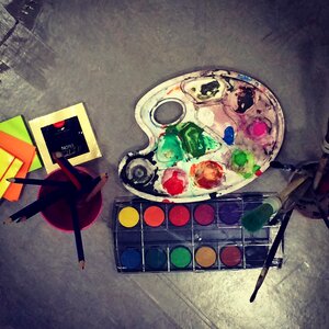 Brush creativity colorful