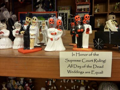 Day of the dead lgbt wedding