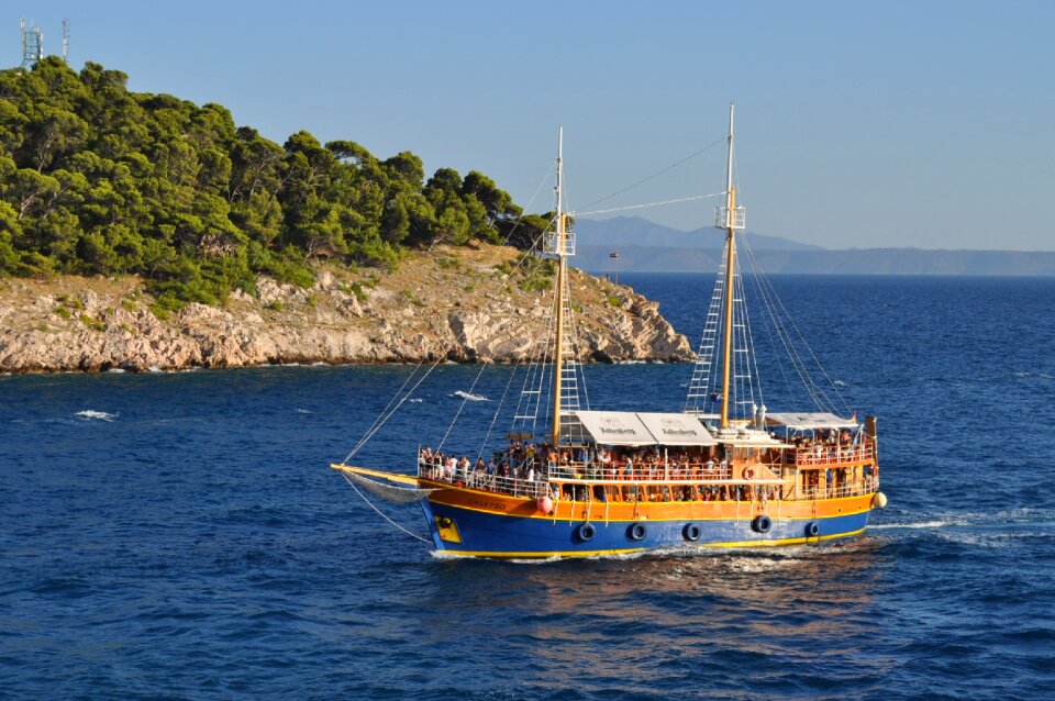 Tourist guide croatia sea photo