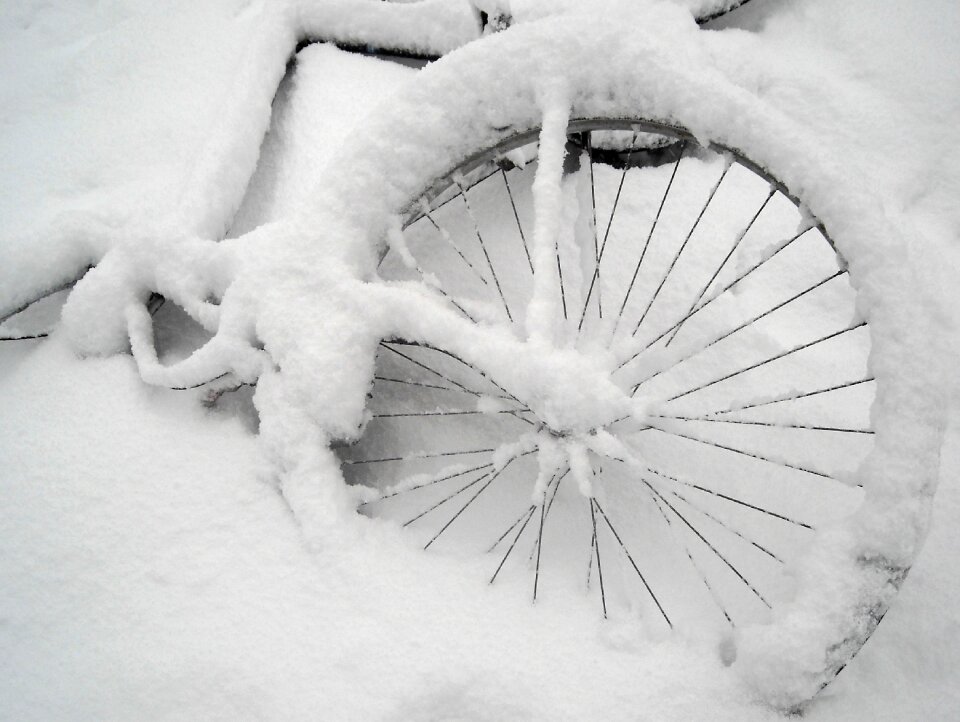 Bicycle snow winter