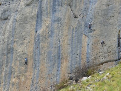 Mountain spot climbing vertical