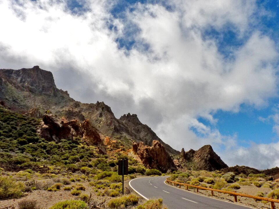 Mountains landscape caldera