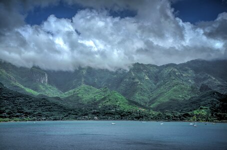 Clouds landscape south pacific