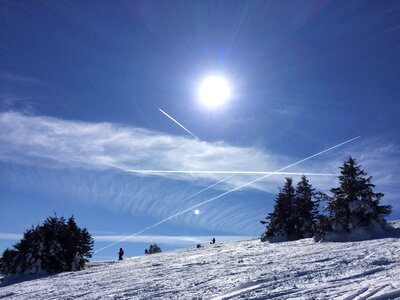 Winter stort sky photo