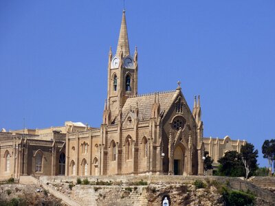 Blue sky landmark vittoriosa photo