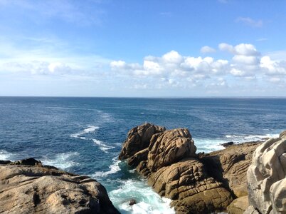 Brittany coast sea