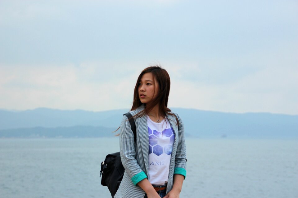 Portrait street photography university student