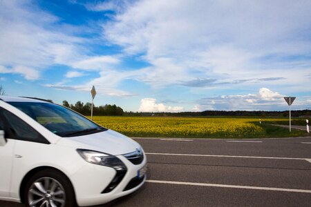 Oilseed rape agricultural operation yellow