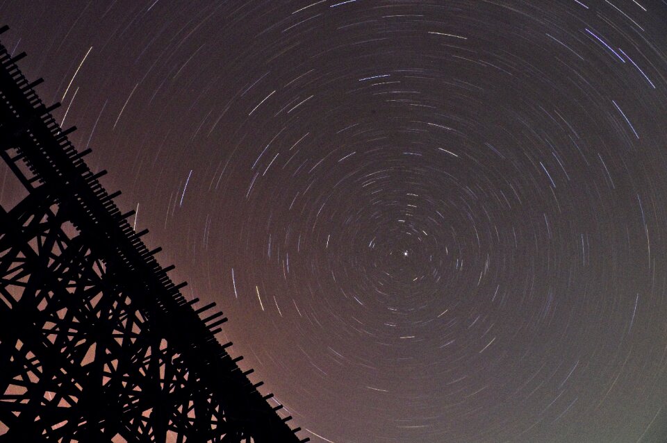 Star trails trails timelapse