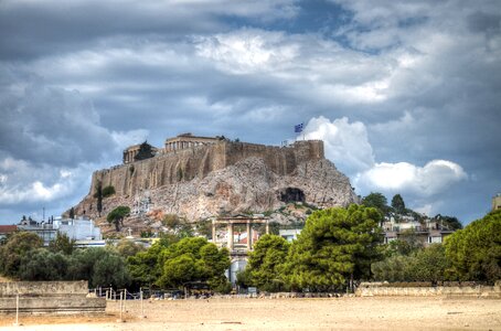 Greece clouds mountain