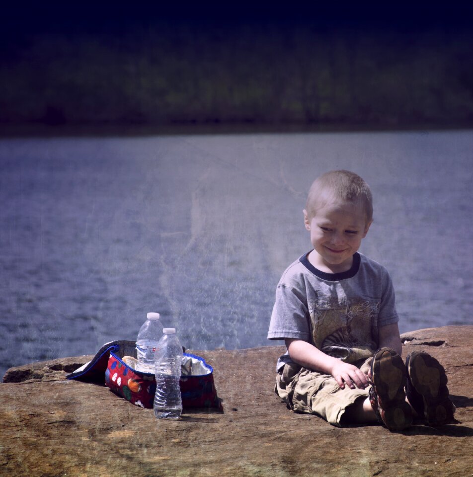 Outside lake bottled