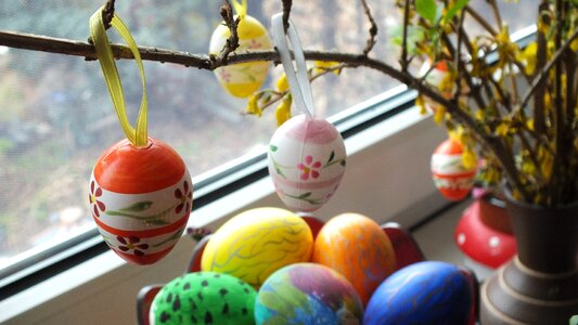Happy easter easter eggs decoration