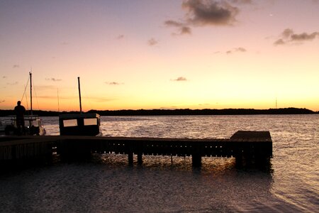 Pier boats horizon